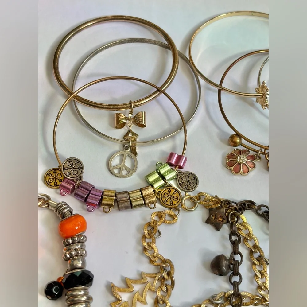 Vintage to modern Charm Bracelet Lot of 12